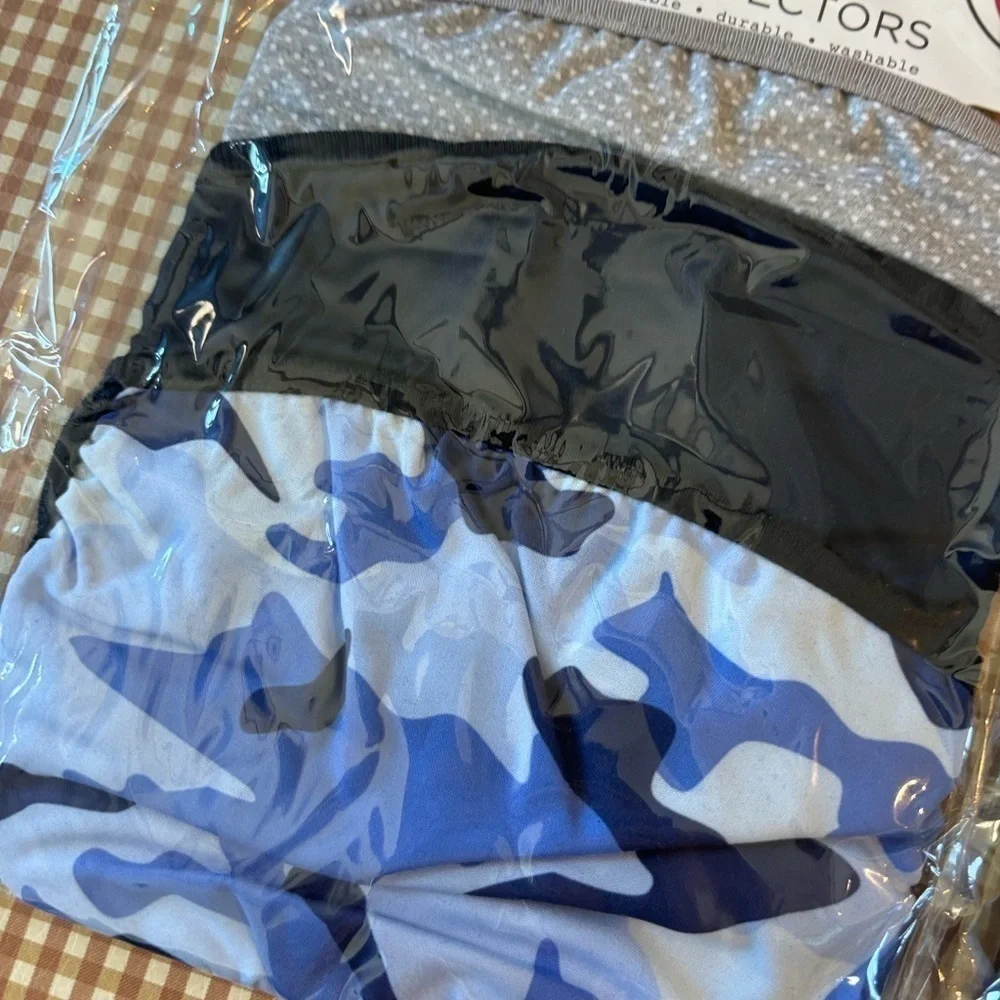4 pack of Reusable adult size face masks. 12 MASKS. NEW. Camouflage. Dots. Solid